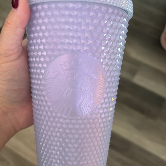 Clear white shimmery Starbucks studded grande tumbler - Picture 3 of 6